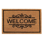 Inspire Arsene coco Doormat 40 x 60cm - Black